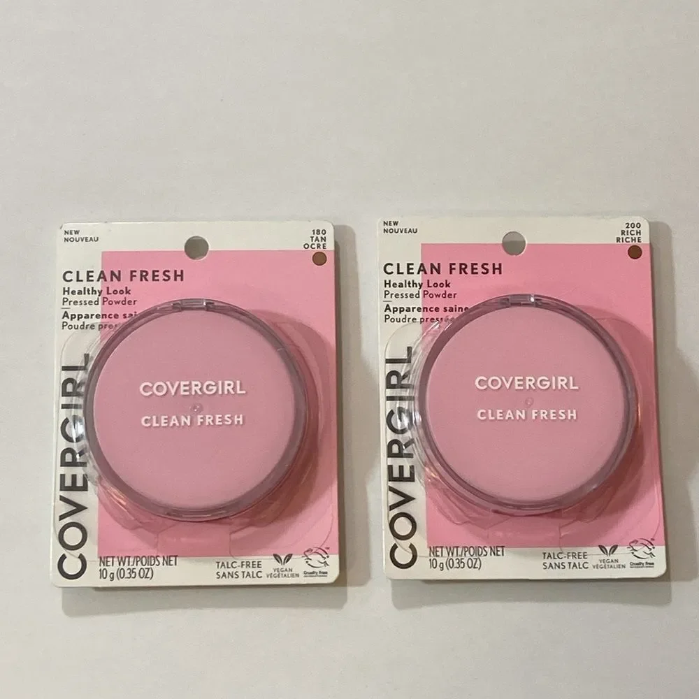 Covergirl Set 2 Clean Fresh 200 Rich Riche & 180 Tan Ocre Color